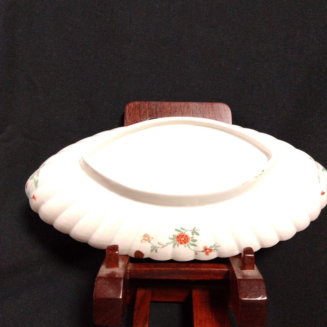 古伊万里柿右衛門様式草花文長皿