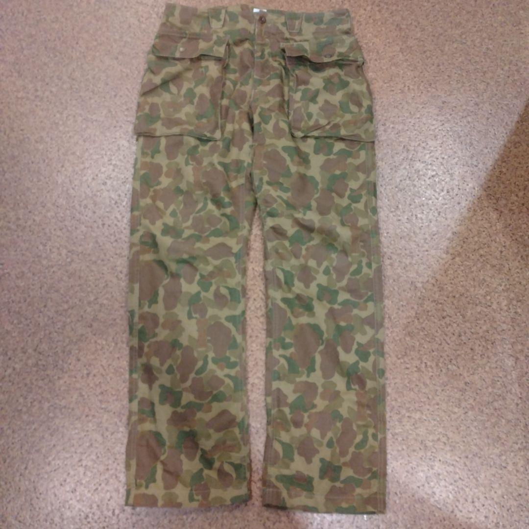 アーミーパンツ　ダックハンター　迷彩　古着