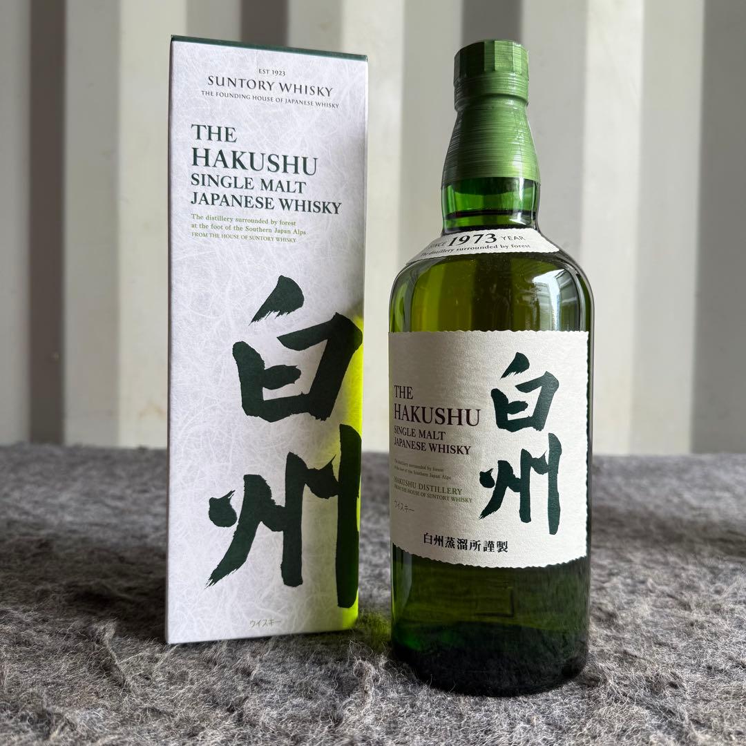 M サントリー シングルモルト ウイスキー 白州 700ml箱付き