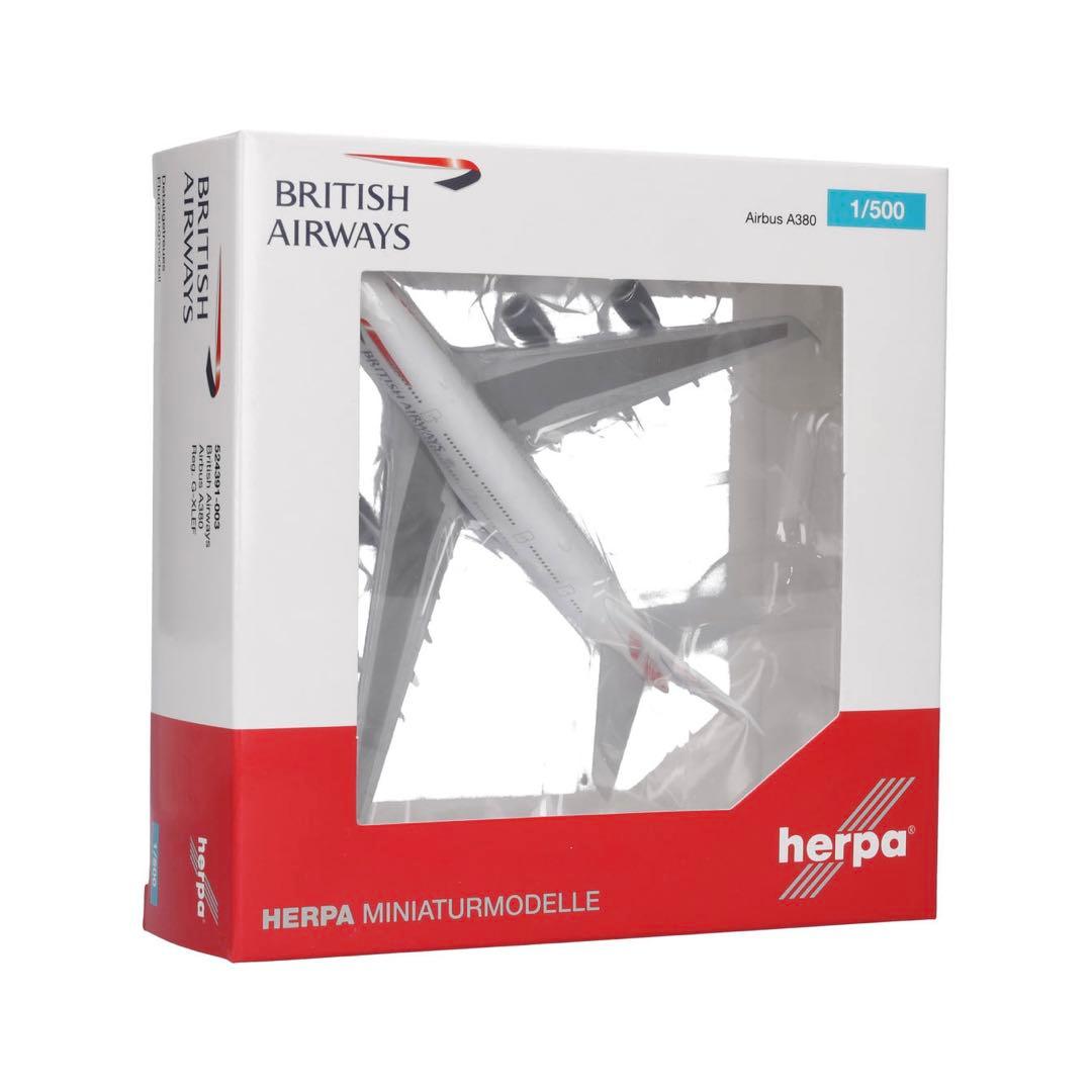 航空機・ヘリコプター Herpa wings 1/500 British Airways A380