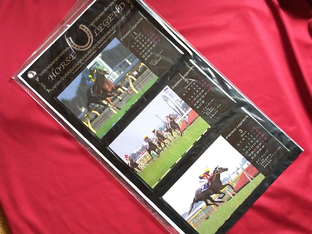 ◆　競馬　JRA　◆　ホースレジェンド　ウォールポケットコレクションカレンダー◆