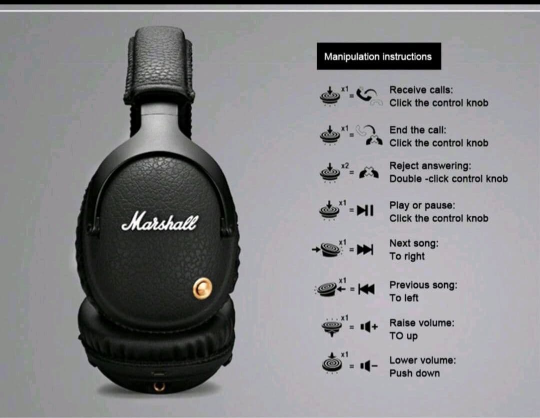 Marshall ワイヤレスヘッドホン APT-X搭載　ー即日発送