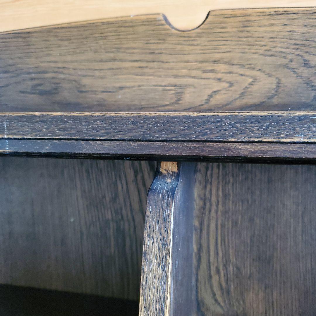 レトロ木製ドレッサー ダークブラウン