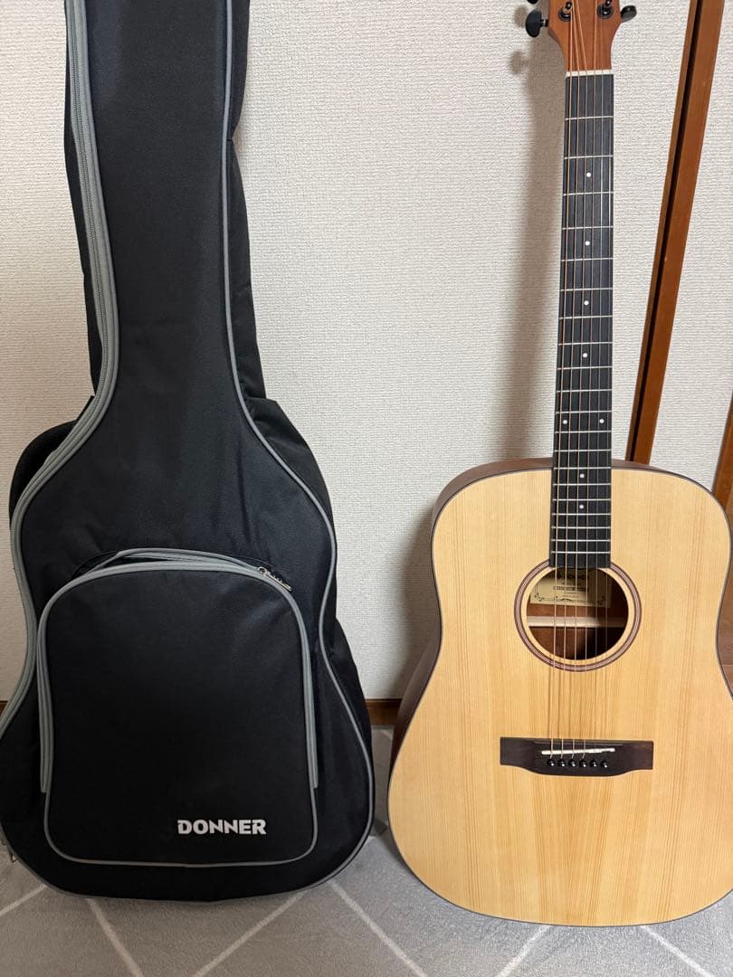 DONNER アコースティックギター 6弦 ギターケース付き