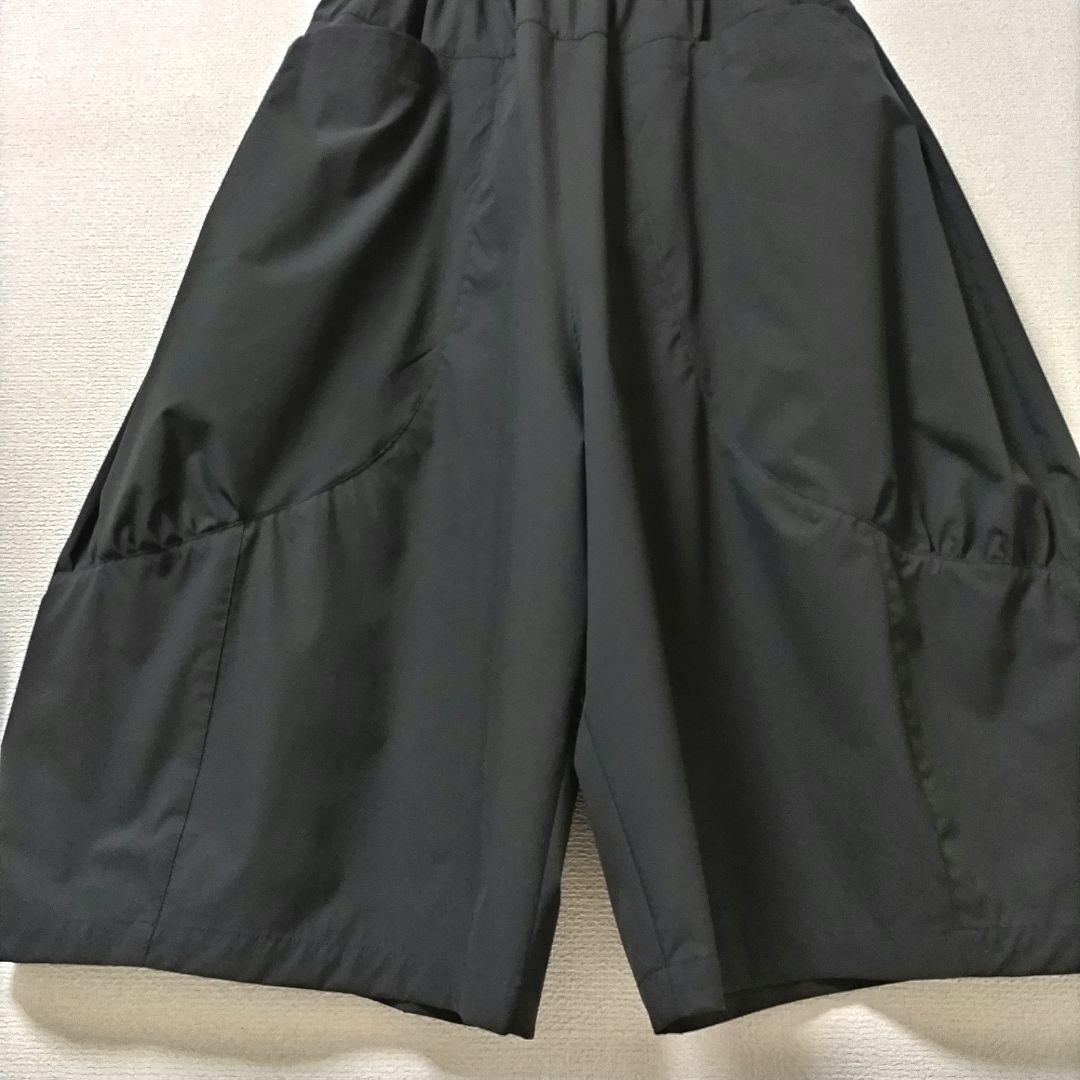 CRESCENT DUO　ガウチョパンツ　ブラック　ストレッチ