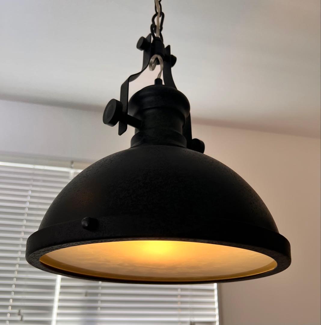 2個セット　インダストリアル　ペンダントライト　ブラック