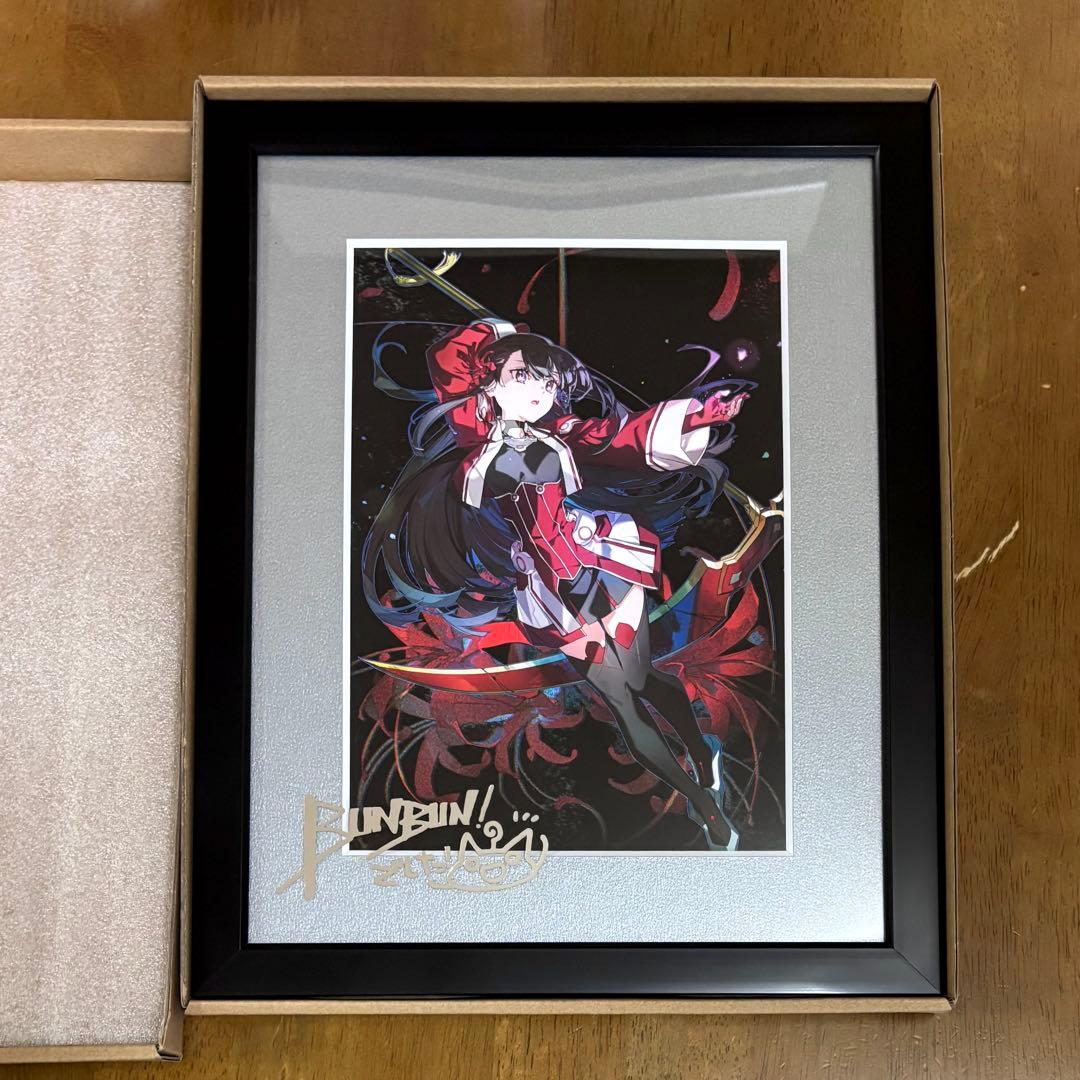 結城友奈は勇者である 郡千景 くじ引き堂 複製サイン入りキャラファイングラフ