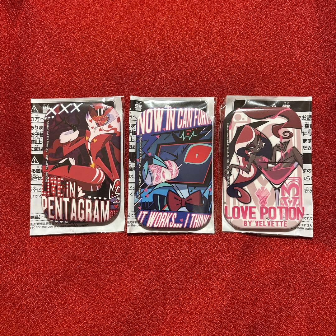 ハズビンホテル スクエア缶バッジ ①