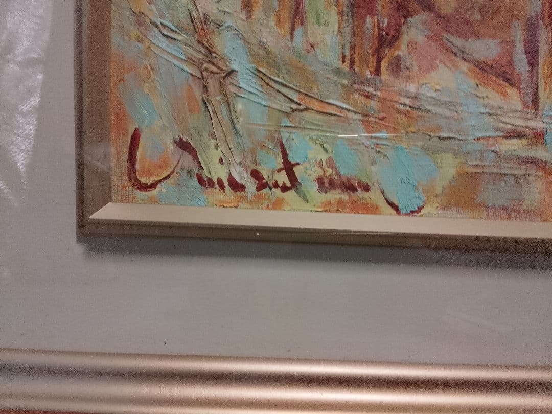 油絵. 　牛の群れ　F8