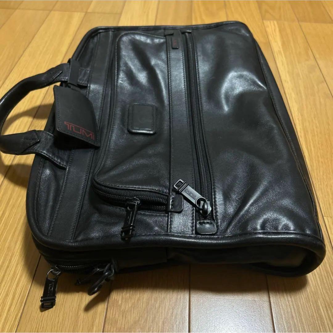 TUMI オールレザー ビジネスバッグ