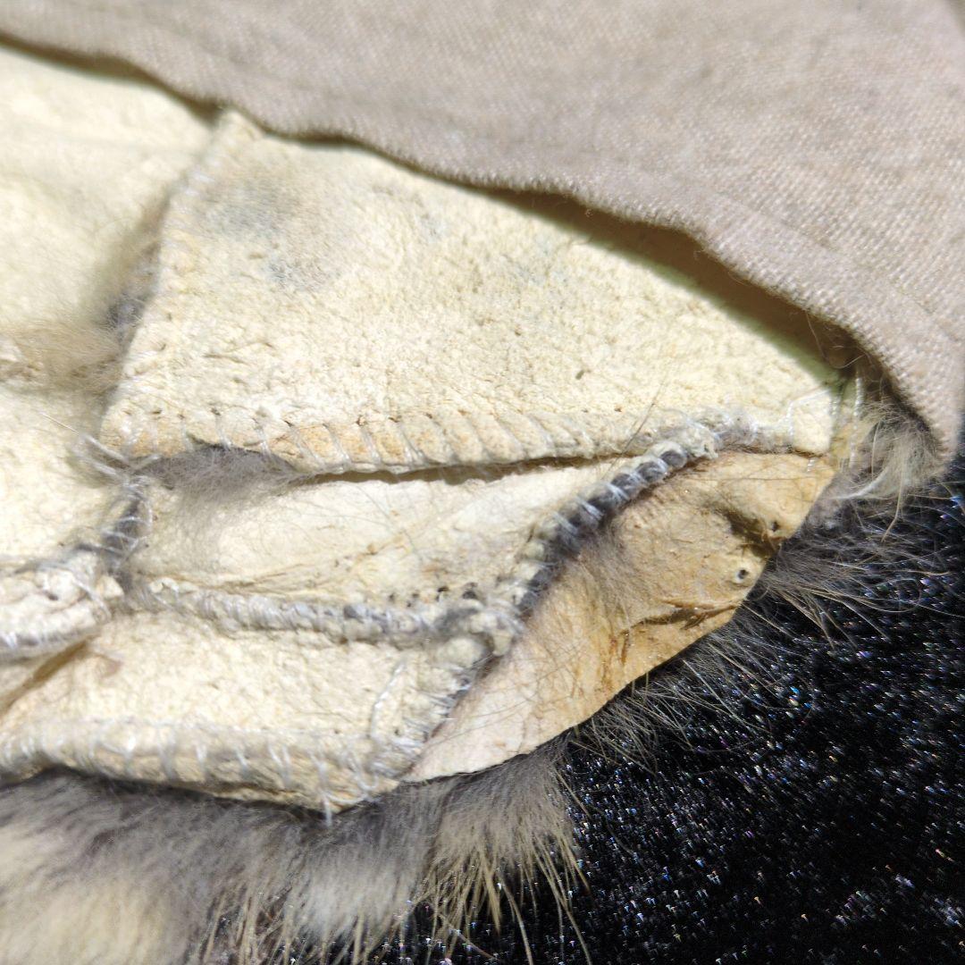 ​goa ゴア リアルファー コンチョ付 ラビットファー　ベルトセット