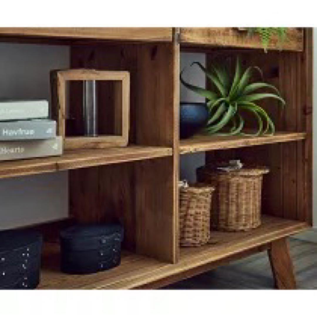 【16日限定値下げ】シェルフ 収納棚 ヴィンテージ 無垢 天然無垢 カフェ本棚