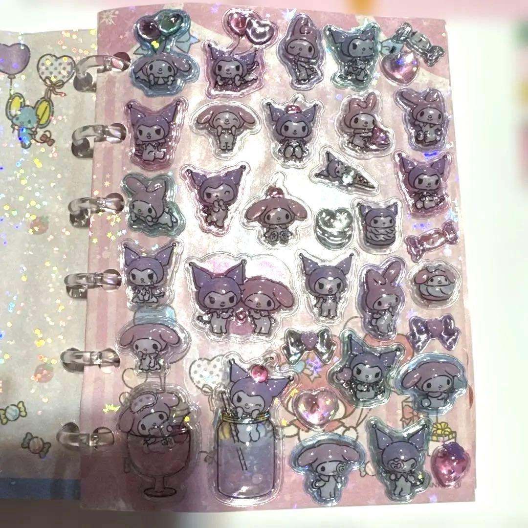 マイメロ シール帳 ボンボンドロップシール 完成品 手帳変えました