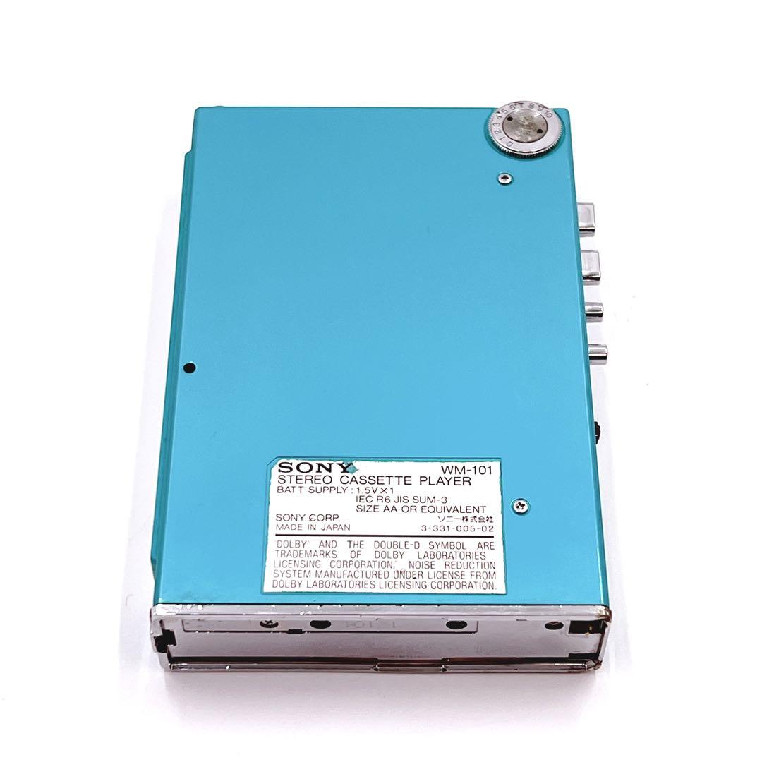 【美品・動作品】 SONY WM-101 ウォークマン 希少色　ブルー