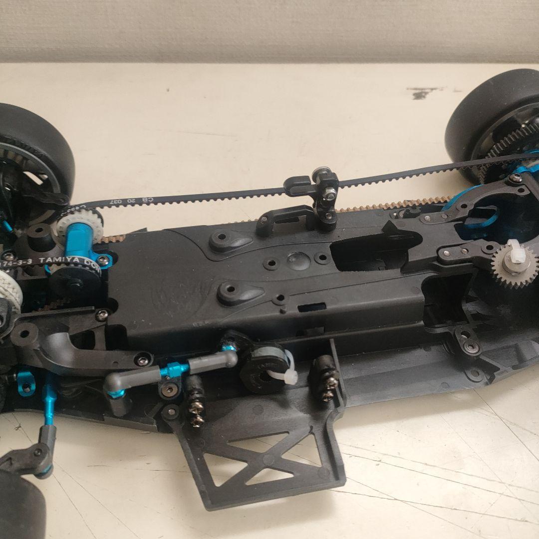 タミヤTA06シャーシ、オプション装備、日産GTRボディ付き