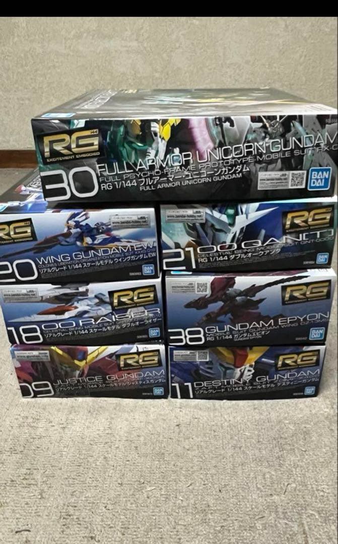 (新品、未使用) RG ガンプラ セット！
