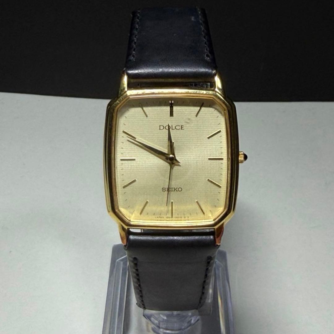 稼働★SEIKO★セイコー DOLCE 8N41-5160 ドルチェ ゴールド黒