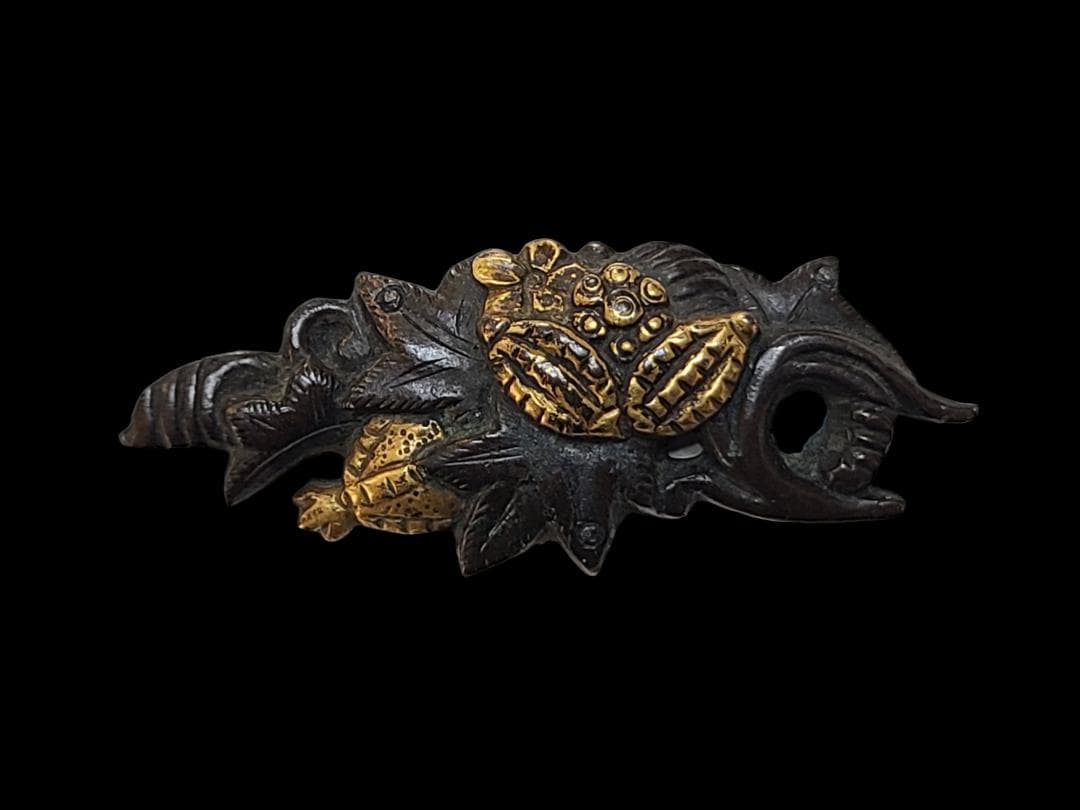 目貫 刀装具 鍔 日本刀 真剣 刀 骨董 アンティークコレクション 短刀 拵え3