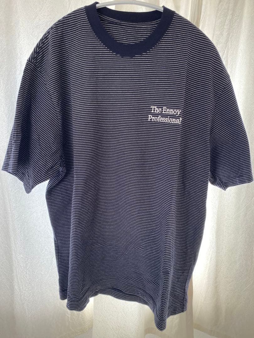 【値下・美品】Ennoy BORDER S/S TEE NAVY size:M