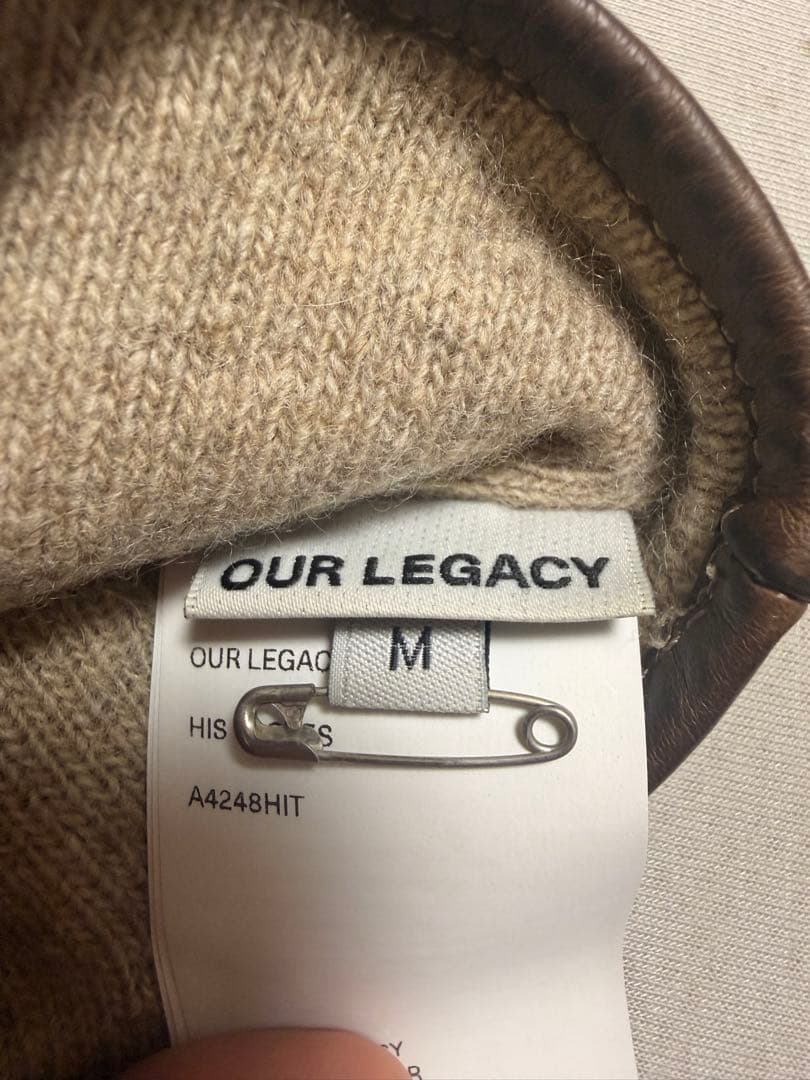 OUR LEGACY 24AW HIS GLOVES レザー　BROWNサイズM