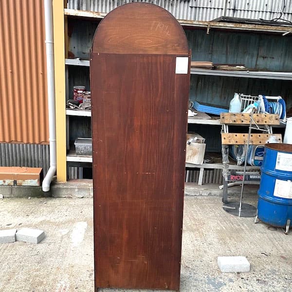 アンティーク　ロケット型オープンラック　アーチ状ブックシェルフ