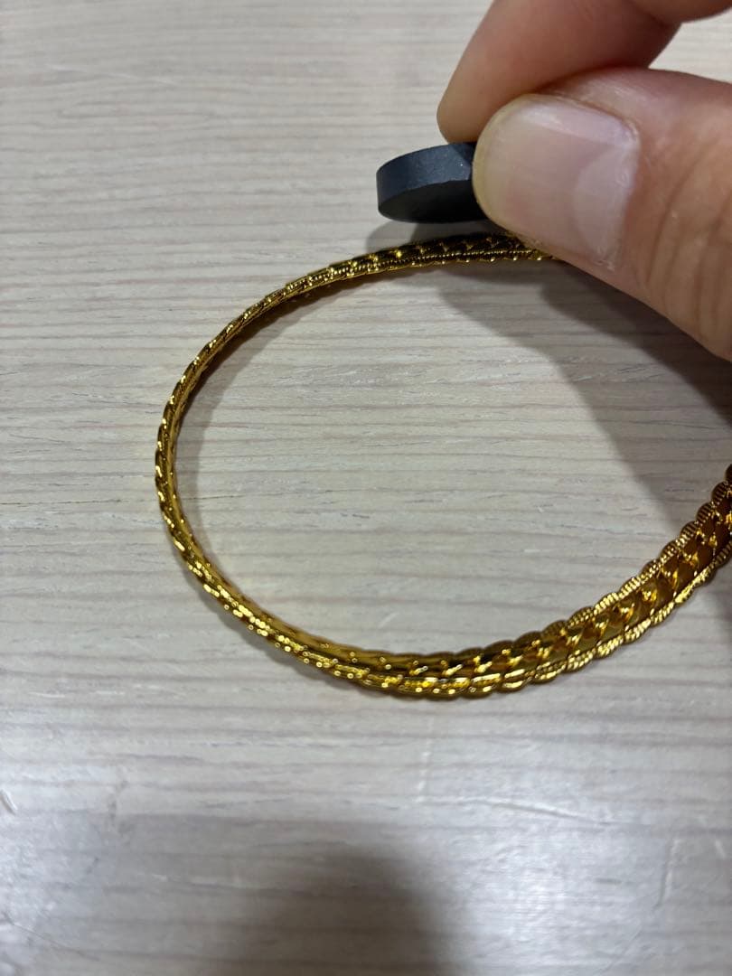 整理品　20cm喜平ゴールドブレスレット　18k刻印