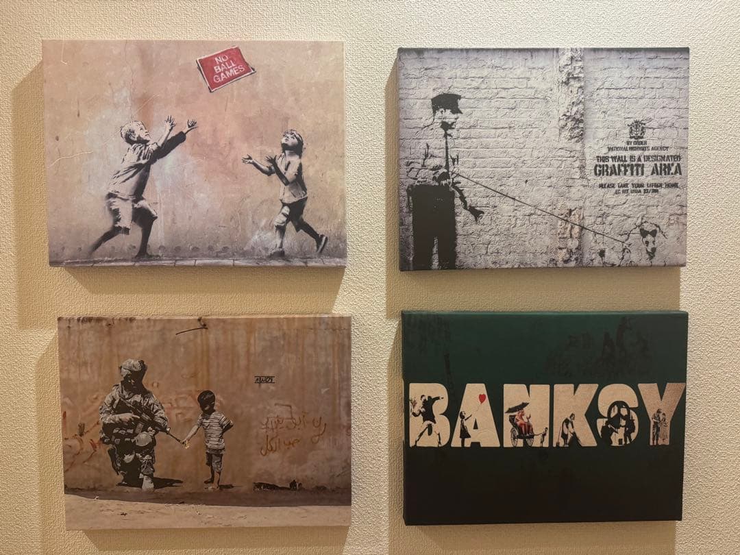 バンクシー　アートパネル8枚セット