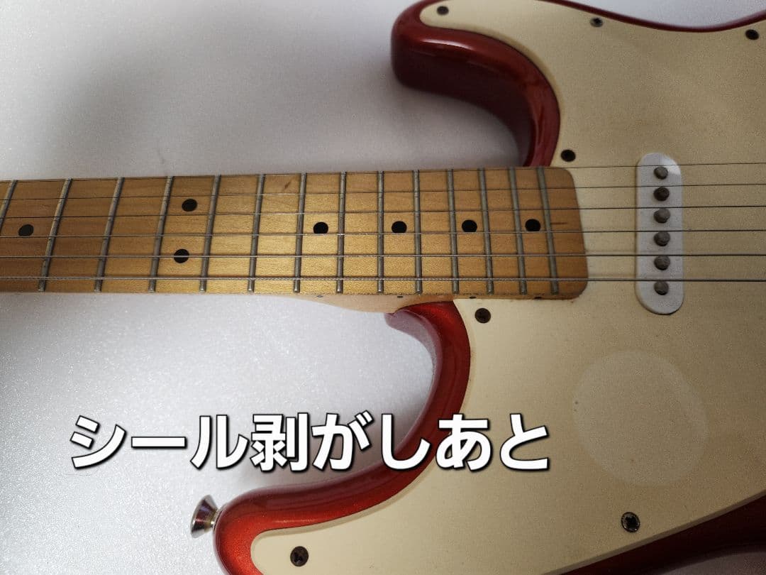 改造スクワイヤーSQUIER '51 キャンディアップルレッド