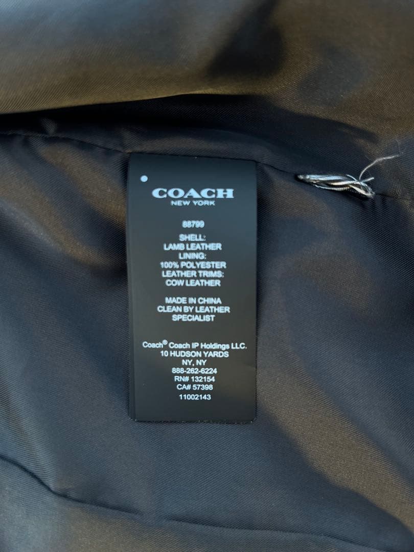 ジャケット・アウター COACH lether lamb jacket archive