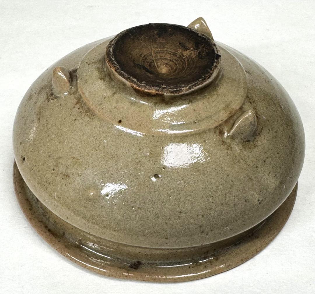 唐物 明時代『 米色青磁香炉 龍泉窯 』 竜泉窯時代物 無傷 箱付WWTT018