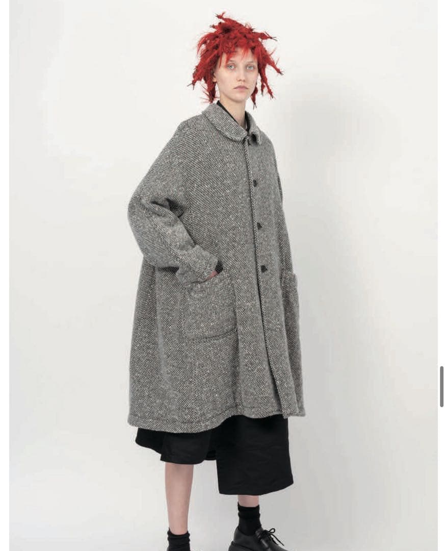 【極美品・タグ付き】BLACK COMME des GARÇONS グレーコート