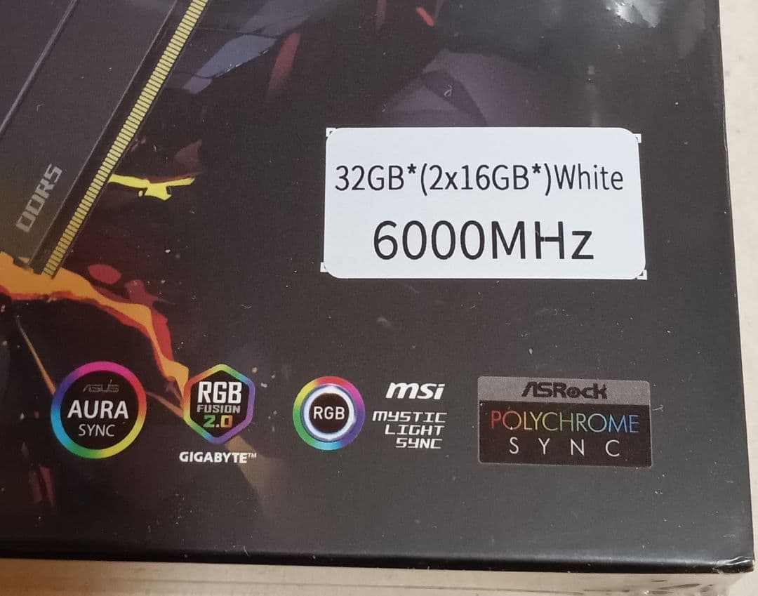 【新品未開封】メモリ・Biwin DDR5 RGB 32GB 6000MT/s