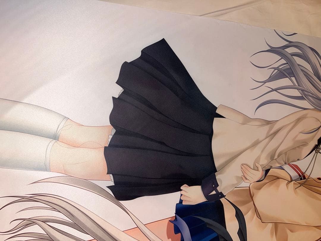 key タイトーくじ　ダブルハッピー賞　等身大超タペストリー　直筆サイン入り