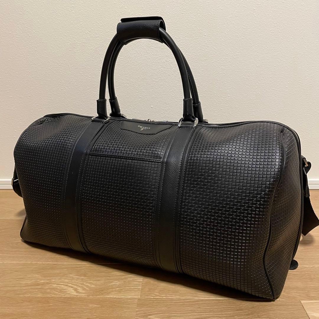 セラピアン　ボストンバッグ　STEPAN SERAPIAN ブラック