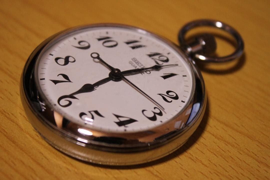 門鉄　昭和55年　懐中時計　SEIKO　鉄道時計　門司鉄道管理局