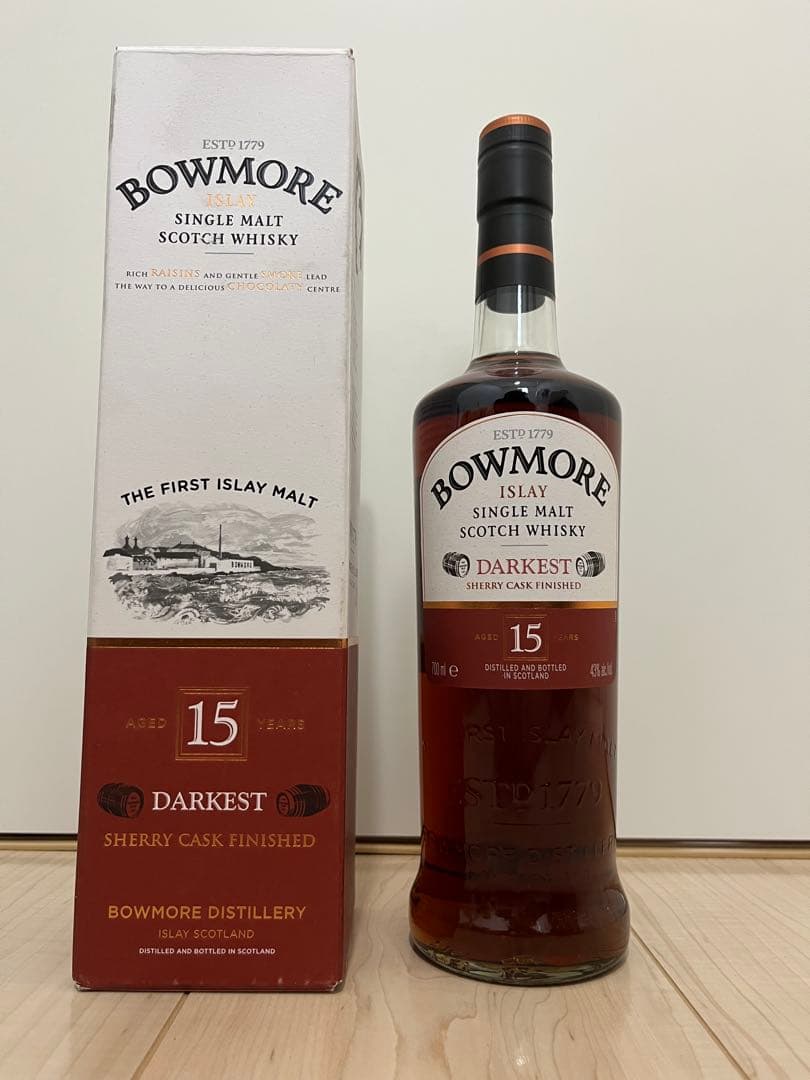 【オールドボトル】ボウモア 15年 ダーケスト