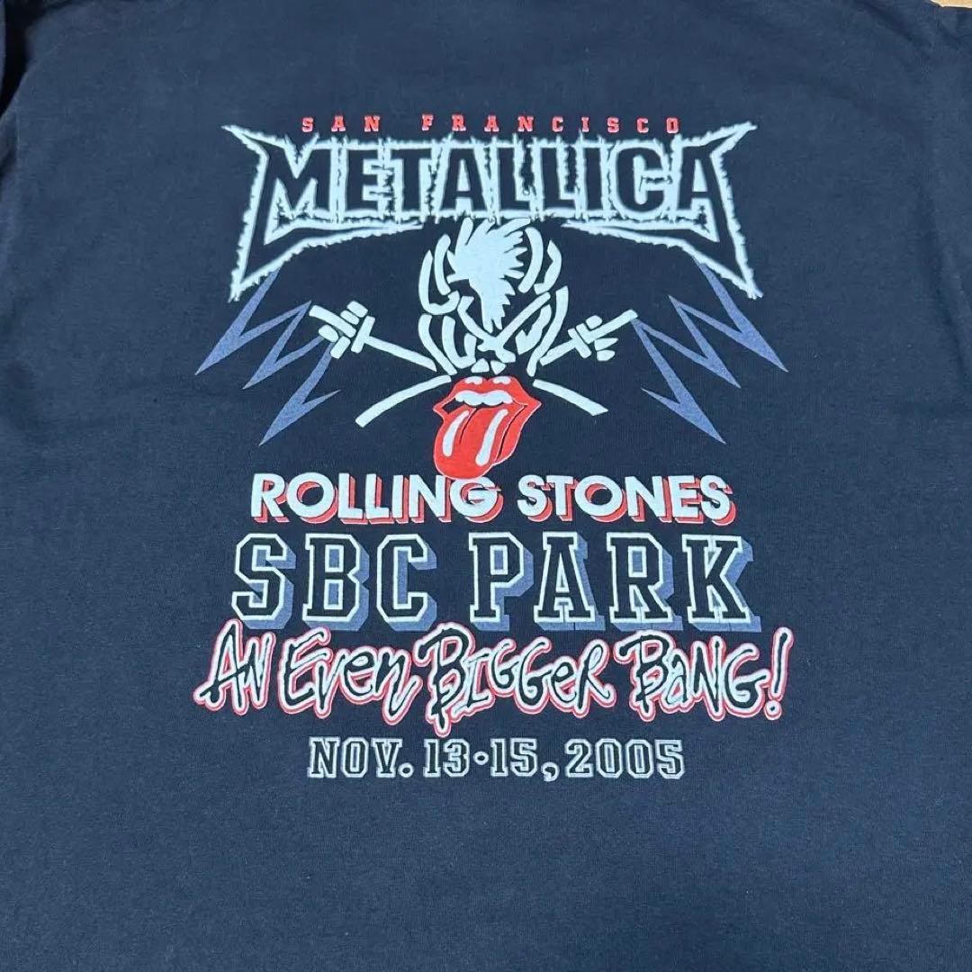 ローリングストーンズ XL 2005 メタリカ ビガーバン ロンT