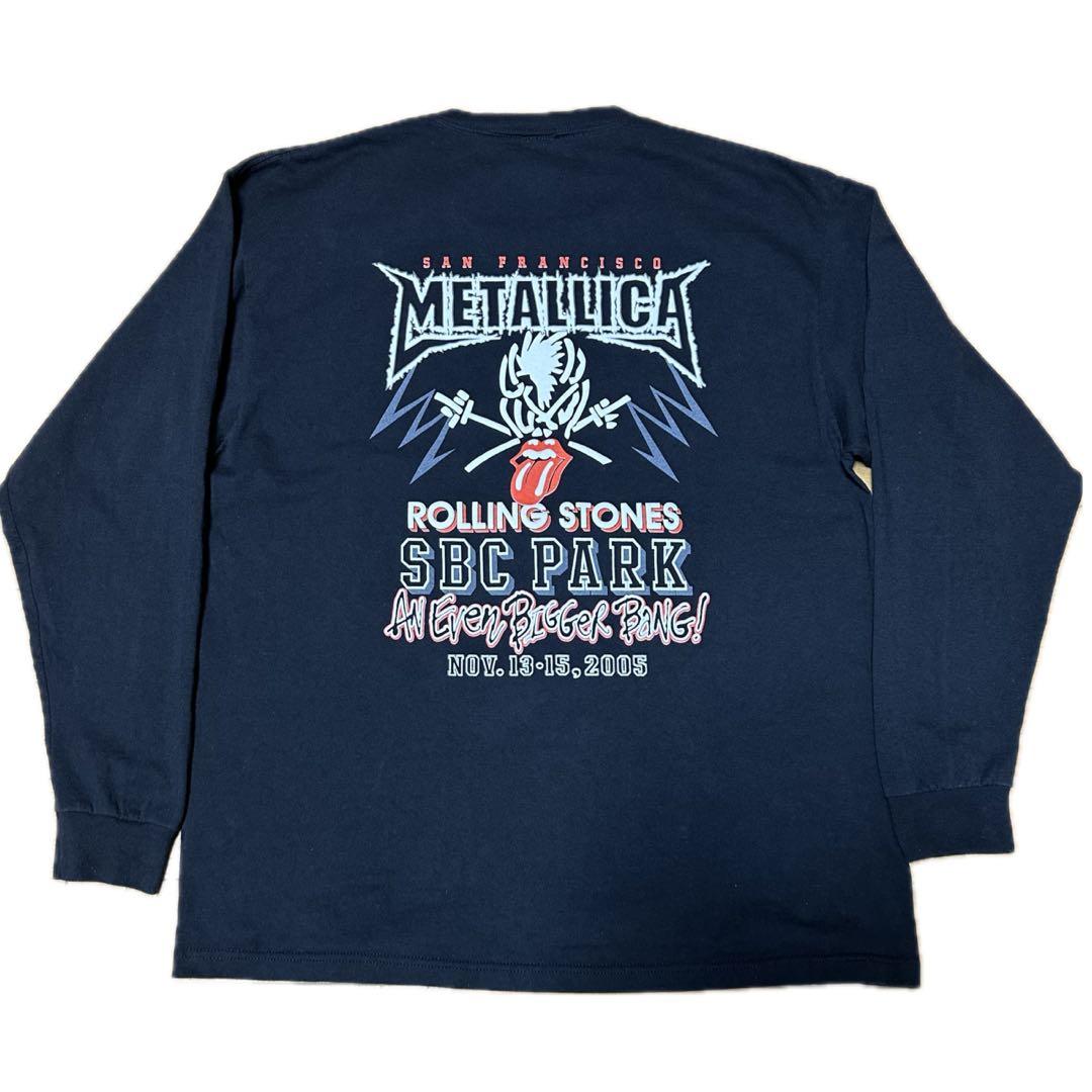ローリングストーンズ XL 2005 メタリカ ビガーバン ロンT