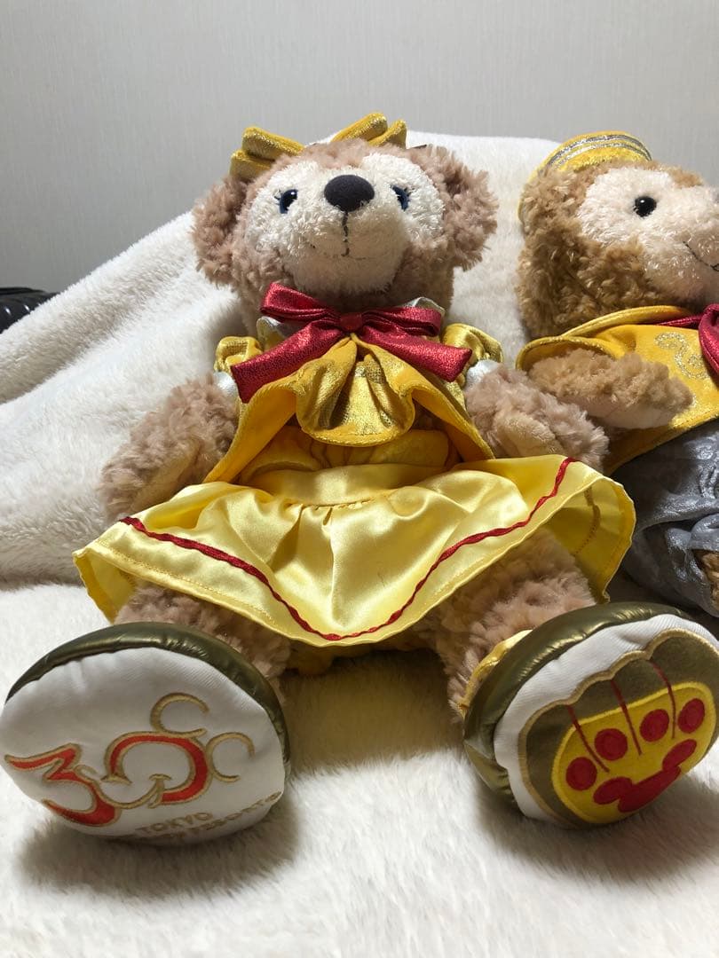 ディズニーリゾート30周年のダッフィー&シェリーメイ（ぬいぐるみS用）のキラキラ