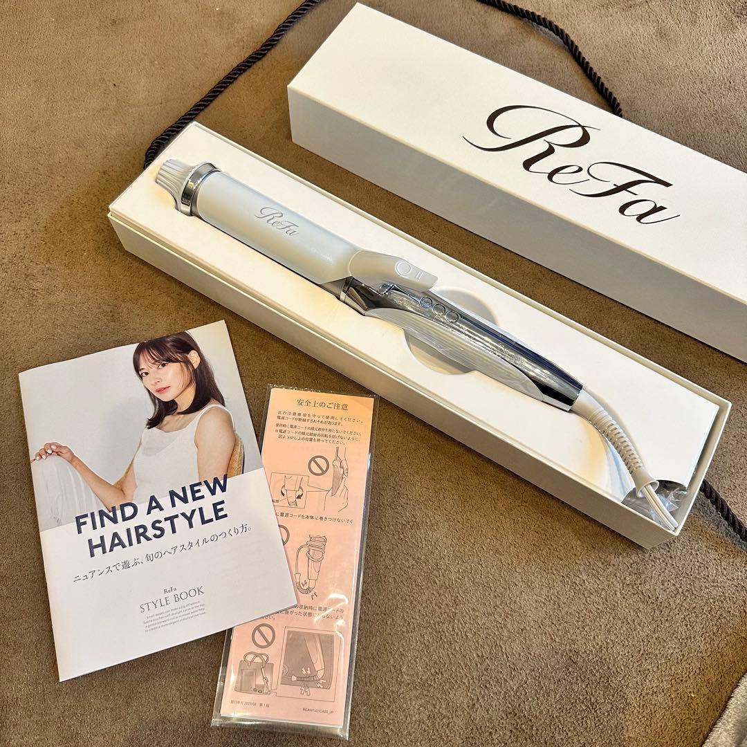 ReFa カールヘアアイロン ホワイト/シルバー