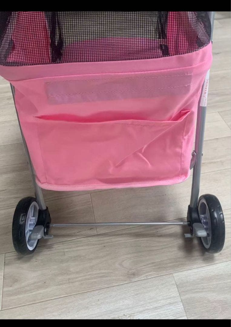 ピンク メッシュ ペットカート