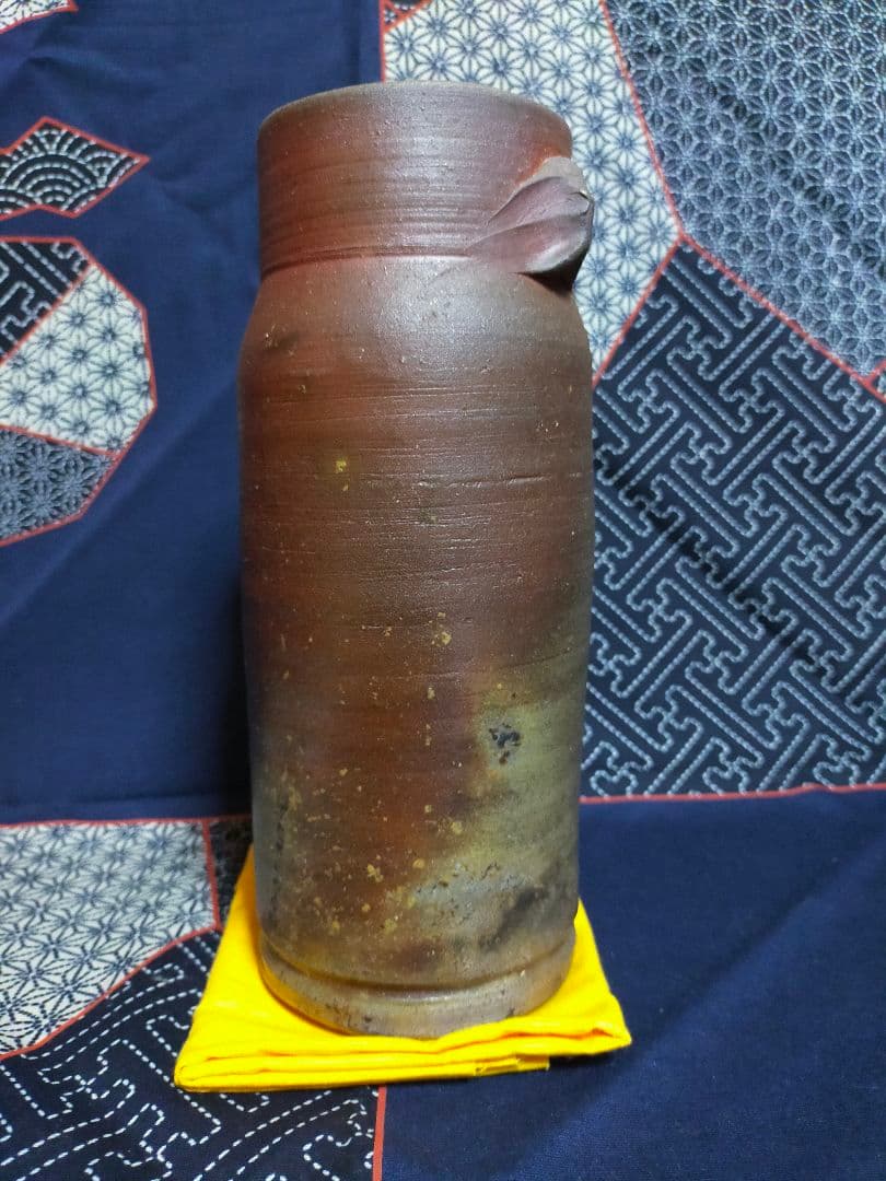 備前焼 花入れ 藤原 雄 作