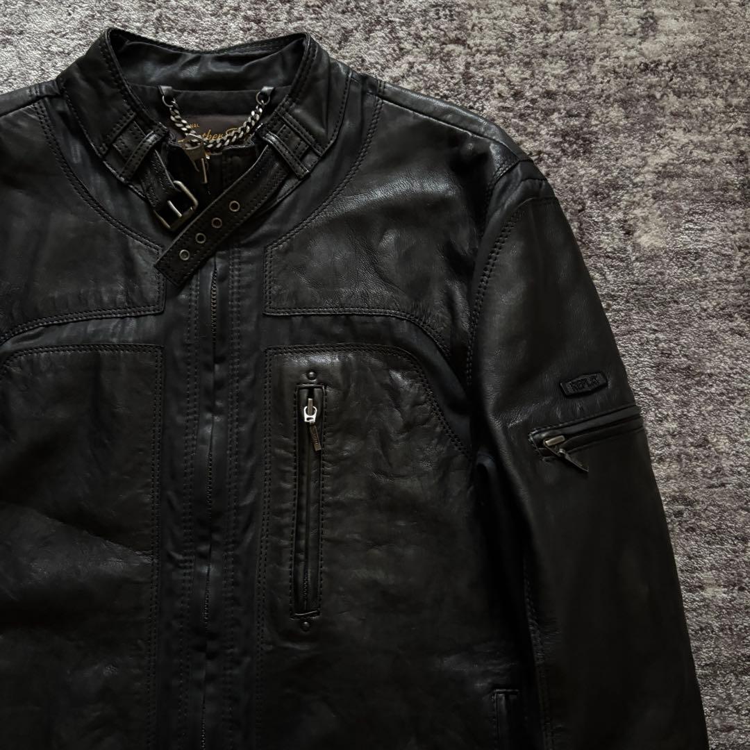 archive replay コーティング 切り替え レザージャケットhedi