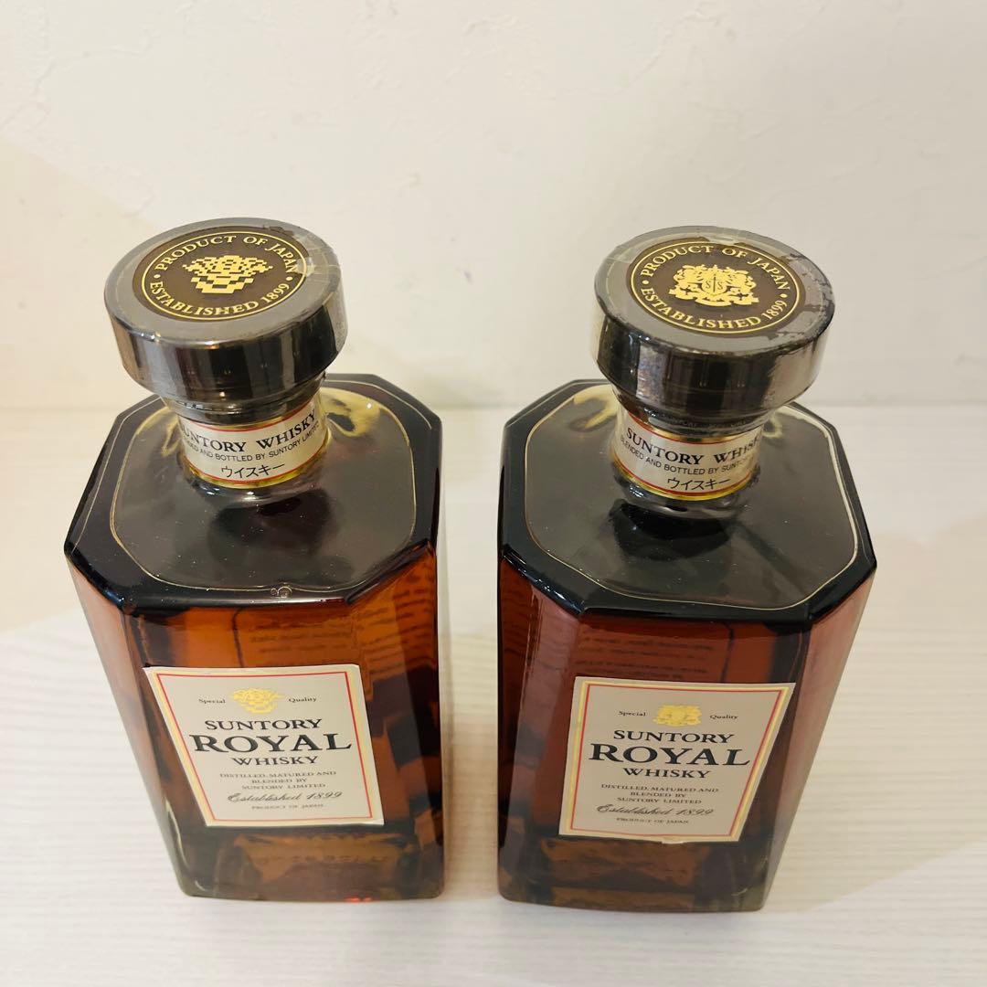 サントリー　ローヤル 旧スリムボトル　2本　箱付　終売品　サントリー　