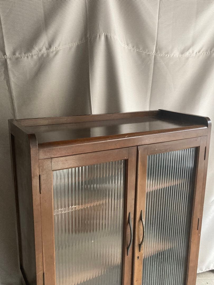 美*桜様 古道具　本棚　ガラスキャビネット