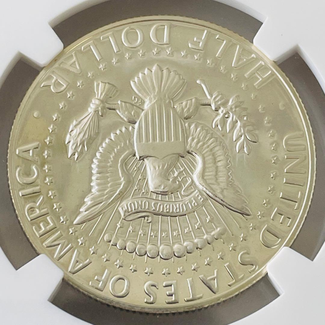 1969 アメリカ　ハーフダラー　銀貨　ケネディ　NGC PF 69 CAMEO