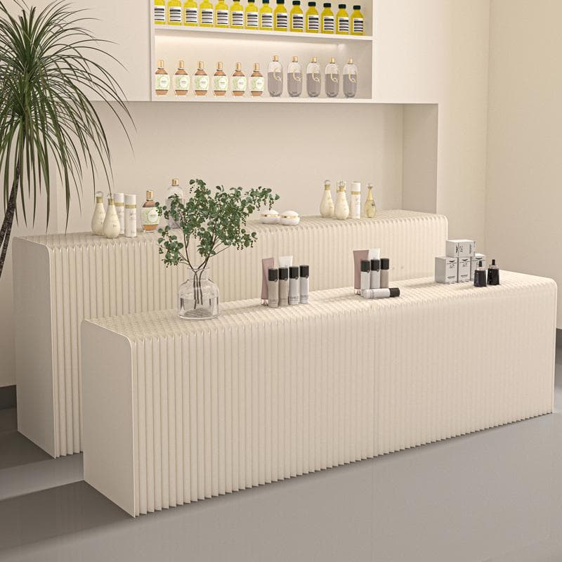 ディスプレイラック展示台セット陳列台 組立不要 折りたたみ長さ2-3ｍ幅42㎝