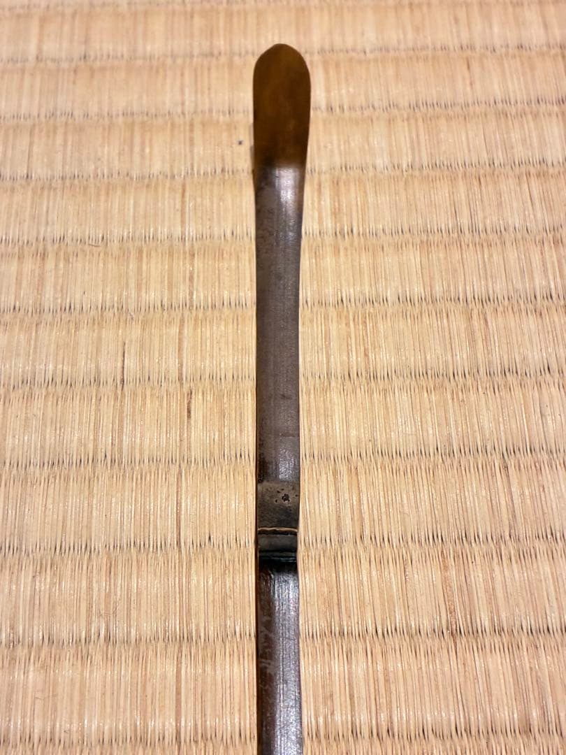 茶道具　煤竹茶杓　銘『紅葉狩』 招春寺 福本積應書付　影林宗篤削り