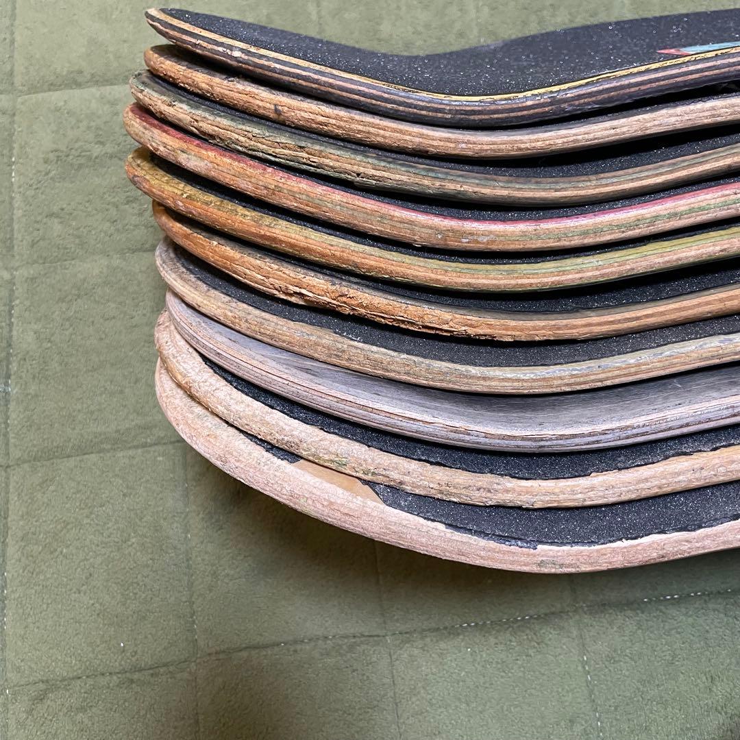 廃デッキ　スケボーデッキ　DIY まとめ売り　スケートボードデッキ　20枚