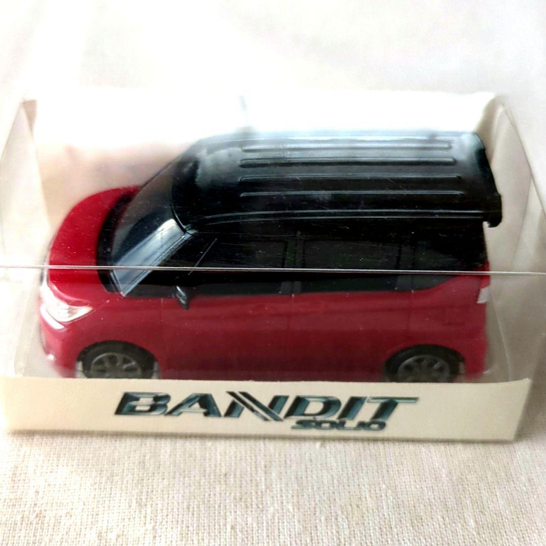 スズキ　新型 ソリオバンディット　プルバックカー　 赤と黒　[非売品]